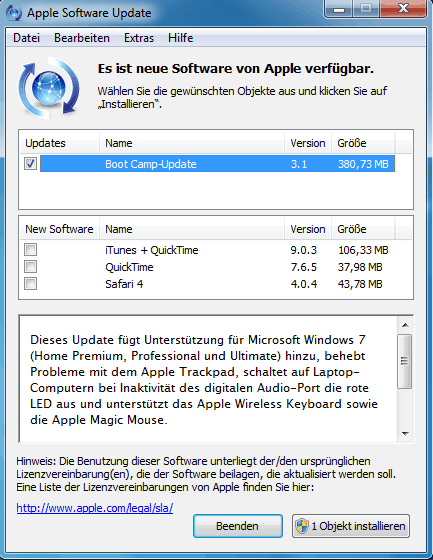 Apple Software Update  Windows 7 -  3