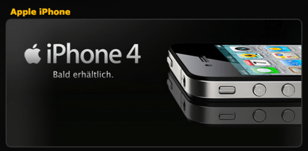 iPhone 4 bald bei A1 erhältlich (Quelle: A1.net)