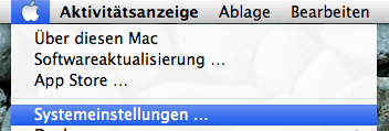 Systemeinstellungen starten Systemeinstellungen starten
