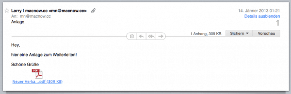 E-Mail mit Anhang